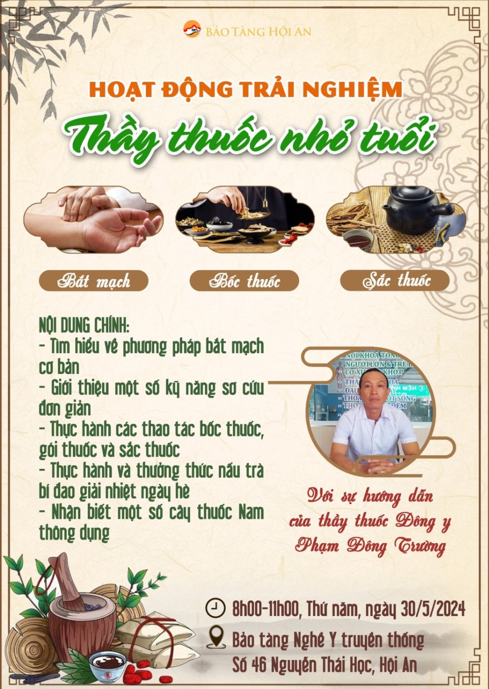 Hoạt động trải nghiệm “Thầy thuốc nhỏ tuổi”